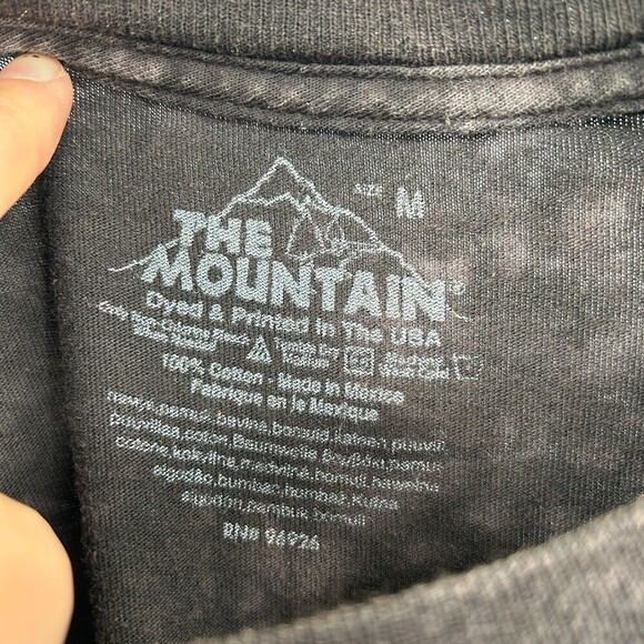 THE MOUNTAIN 2013 Men's Black Tie Dye Colorful Pitbull Love T-Shirt Size Medium - Picture 3 of 3